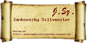 Jankovszky Szilveszter névjegykártya